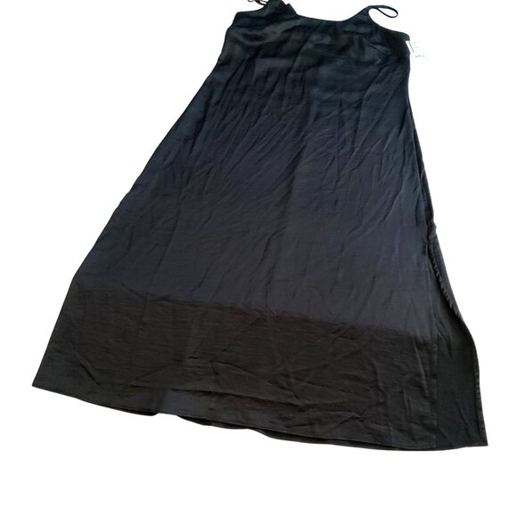 Auden Black Slip Dress Size S Features a side slit for added style and comfort - Picture 1 of 12